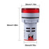 4PCS Round LED Voltage Meter Indicator, Digital LED Display Voltmeter AC 60-500V Voltage Monitor