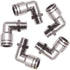 Pneumatic Push To Connect Fittings Heavy Duty Elbow, 3/8 inch Tube OD x 1/4" NPT Male Thread (5Pcs)