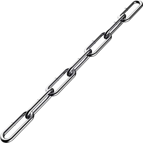 Lsquirrel 13 ft Stainless Steel Chain - Heavy Duty Rolo Cable for Home, Swing, Pet, Camping (3/16 inch)