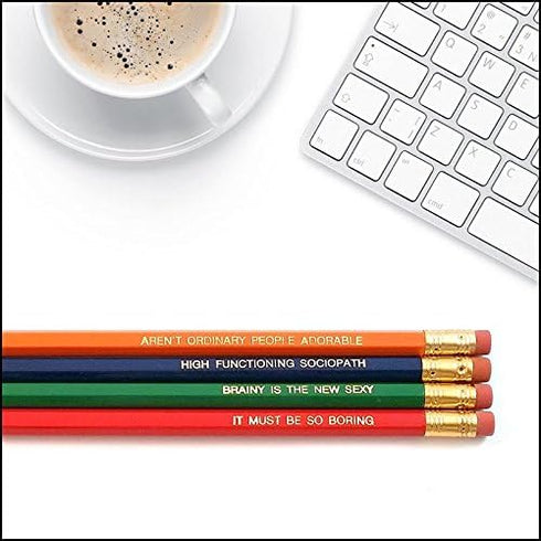 Sherlock Holmes BBC - Inspirational Pencils Engraved with Funny and Motivational Sayings for School