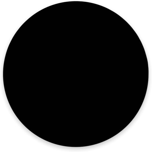 Single Circular Blank Rubber Mouse Pad - Black - 7.87" Round Diameter