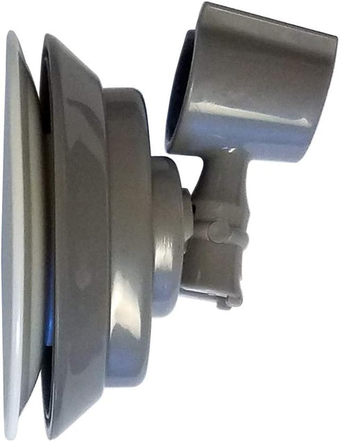 A-0158B MedGear Suction Cup Shower Head Holder, White or Gray; for use with Smooth, Hard, Non-Textured Surfaces Like