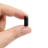 50pcs Rubber Screw Thread Protectors, 3/16 inch ID Round End Cap Covers, Flexible Tube Caps, 15 mm Long (Black)
