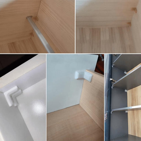 20Pcs 90 dophee Degrees L Shape Metal Corner Brackets with Plastic Cover Right Angle Corner Brace Joint for Shelves