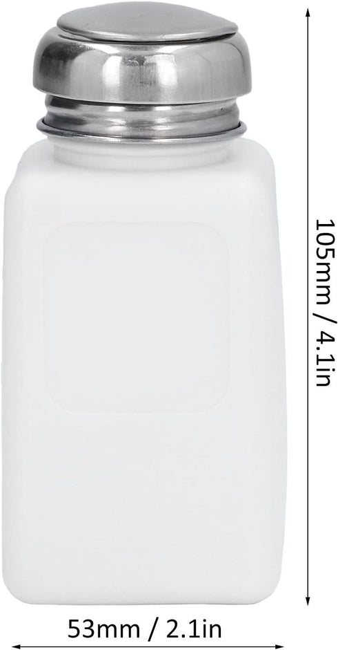 Solvent Dispenser, 200ML Press Type ESD Safe Anti-Static Square Bottle for Alcohol and Methanol