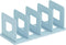 Marte Vanci 4 Slots Desktop File Sorter Organizer, Thickened Plastic Magazine Holder for Office Desk, Blue
