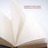 Thick Journal, Hardcover Notebook with Black Soft Faux Leather Cover, 416 Pages, A5 Blank Premium Papers with Golden