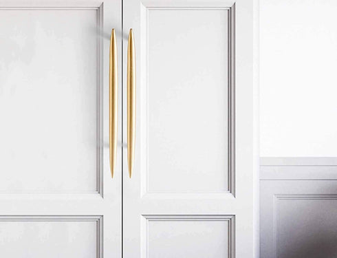 Ryanang 192mm) Gold Brass Drawer Knobs, Door Kitchen Hardware Cupboard,Bedside Cabinet Chest of Drawers Wardrobe