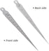 Taper Gage 1-15mm 1/32-5/8 Inch Stainless Steel Taper Welding Gauge, Inch & Metric Feeler Gap Measure Tool