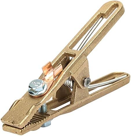 Welding Ground Clamp Brass Earth Clamp, A-shape Welder Ground Cable Copper Grip Clip Clamp