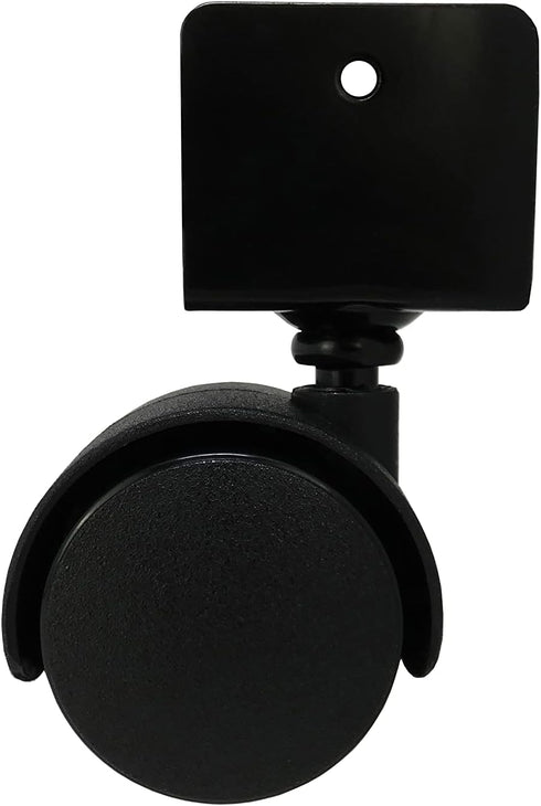 Shepherd Hardware 9420 1-5/8-Inch Twin Wheel Office Chair Caster, 11/16-Inch U-Bracket, 40-lb Load Capacity, 2-Pack,