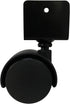 Shepherd Hardware 9420 1-5/8-Inch Twin Wheel Office Chair Caster, 11/16-Inch U-Bracket, 40-lb Load Capacity, 2-Pack,