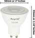 Anyray (2-LED Bulbs Spot 5-Watt (50-Watt Equival) GU10 Base, 120-Volt Light Bulb, Dimmable Twist and Lock Base by Anyray