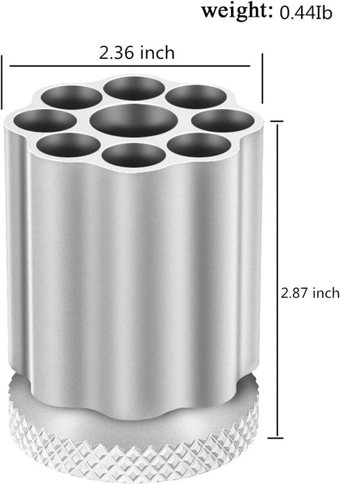 Rotating Revolver Pen Holder, Gun Cylinder Pencil Holder for Stationery Supplies