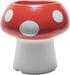 Cute Mushroom Pencil Holder for Desk, Ceramic Pencil Cup Decoration Accessories, Red Mushroom Decor Succulent Plant Pot