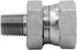 (2-PACK) 1404-04-08 Hydraulic Hose Adapter Fitting, 1/4" Male x 1/2" Female Swivel, Carbon Steel