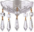 Crystal Asfour Crystal 1 Piece - 4-Inches, 5 Side Holes - Clear 30% Lead