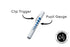 (6 Pack EMI White Bright LED Disposable Diagnostic Penlights with Pupil Gauges - Select Quantity - Pink)