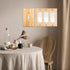 4PC Raw Wooden Solid Wood Outlet Covers, Decorative Wall Plate Bamboo Quality Light Switch Plate Cover Double Hole