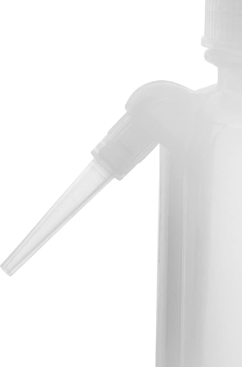 EISCO Wash Bottle, 250ml, Polyethylene, Translucent, Unbreakable, Screw Cap with Down Spout
