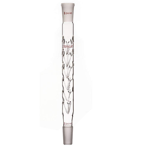 stonylab Vigreux Distillation Column, 24/40, 200 mm Length Borosilicate Glass for Laboratory