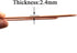 HAHIYO Paperclips 4 inch (100mm), Extra Large Sturdy Rose Gold Vinyl Coated, 14 Pack