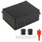 Junction Box, Waterproof IP65 ABS Plastic Electrical Power Cord Enclosure, Black 7.9 x 6.1 x 3.1 inch
