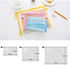 Zipper Files Bag, Breathable Transparent Mesh Document Pocket Pouch for Office School Supplies, White, A5