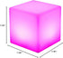 ReqianXH 11.81 Inch 16 4 LED Cube Chair Light RGB Adjustable Light Colors Light Modes Remote Control Side Table LED
