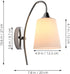 BESPORTBLE Contemporary Clear Wall Sconce Bedroom Light Fixture Creative Ceiling Lamp Warm Energy-Saving Decorative