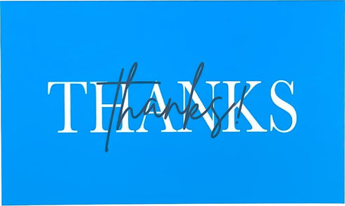 RXBC2011 Package Pack 100 Thank you for your order Cards Your order made my day Insert for online business of Blue