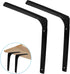 Moicstiy 4 12 Inch Pcs L Brackets, Corner Braces with Screws for Shelves Support, Cabinet Hardware, Furniture Repair