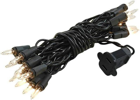 Novelty Lights 5 Feet 20 Bulbs Vintage Short Mini Light String, Clear