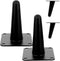 OSALADI 4Pcs Black Metal Furniture Legs Oblique Cone Sofa Replacement Feet for