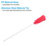 PATIKIL 25Ga x 2 Inch Dispensing Needle Tips, 100Pcs Blunt Tips with Luer Lock for Glue Oil Applicator, Rose Red
