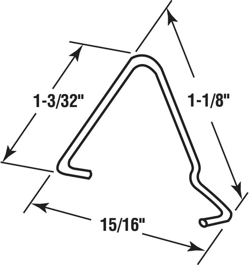 Prime-Line PL 14856 Steel Sash Window Glazing Clip (50 Pack) by Slide-Co