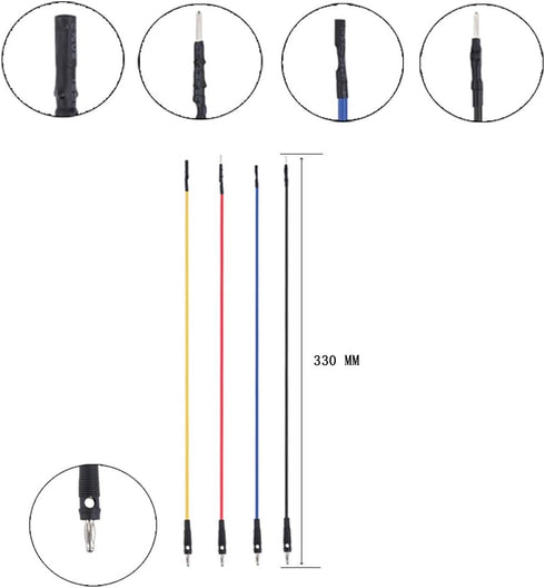 Banana Plug Jumper Wires Kit, 16pcs 4mm Stackable Breadboard Jumper Test Lead, Male to Female, Universal Breakout Test Leads for Electrical Testing