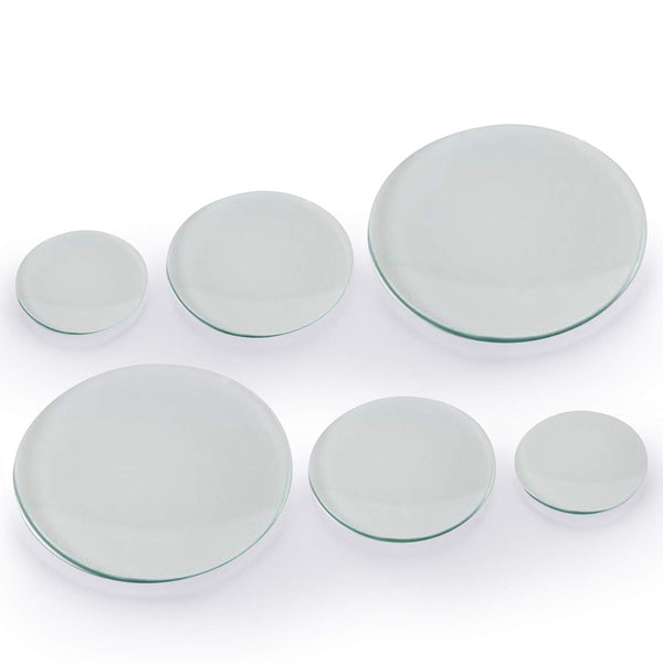 Watch Glass Beaker Cover Set, 6 Pcs Lab Glasses in 150mm, 100mm, 70mm for Science and Chemical Experiments