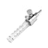 Gas Flow Meter, WL-12 Tube Type Copper Chrome Plated Air Gas Flowmeter, NPT 1/4 Inlet Thread