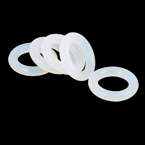X AUTOHAUX Silicone O-Rings - Pack of 20, 18mm OD 11mm ID 3.5mm Width VMQ Seal Gasket for Pipe Repair, White