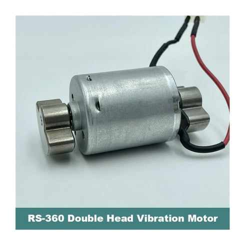 WVAIUPIX 3V 3.7V 5V RS-360 DC Double Vibrator Head Dual Ball Bearing Strong Vibration Electronic Starter DIY Beauty