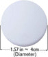 Door Knob Wall Shield, 6PCS White Round Soft Rubber Wall Protector Self Adhesive Bumper (1.57 Inch)
