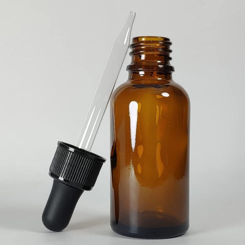24Pack 1oz (30ml) Glass Dropper Bottle. Essential Oil Bottle With Glass Eye Droppers. For Lab Bottles, Alcohol Bottles And Sterilize Water Bottles (Amber) by PIPIBA