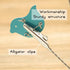 WAYUTO 4Pcs Cute Memo Clips Metal Desk Photo Clips Name Card Holders Note Clips Cartoon Place Card Holders Table Number