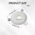 10Pcs NICENEEDED Lamp Shade Adapter Ring, Lampshade Reducer Rings Light Shade Replacement Washer Adapter White Plastic