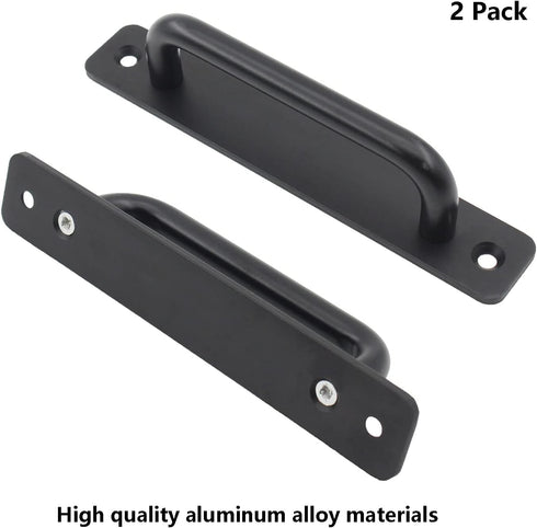 2Pcs Aluminum Alloy Door Handle Pulls, Modern Sliding Door Hardware for Wooden, Glass, Metal Doors with Screws