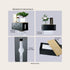Trendy Haven Commercial, Countertop Bamboo Paper Towel Dispenser/Holder with Lid for Home and Wall Mount