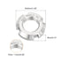 uxcell M18 x 1.5mm - 4Pcs Retaining Round Nuts, 304 Stainless Steel Lock Nut for Rolling Bearings, Silver