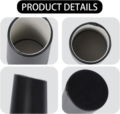 2Pcs CREATCABIN Eyeglasses Holder Stand Protective Glasses Holder PU Leather Stand Case Minimize Scratch