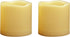 Outdoor Battery Operated Flameless Candles with Timer, Realistic Flickering Plastic Fake LED Pillar Lights for Home